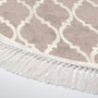 Conceptum Alfombra 160 x 160 cm Crema y Marrón